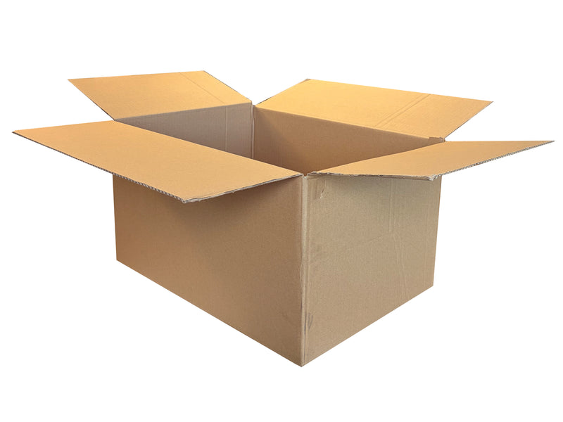 Plain packing box measuring 565mm x 415mm x 310mm
