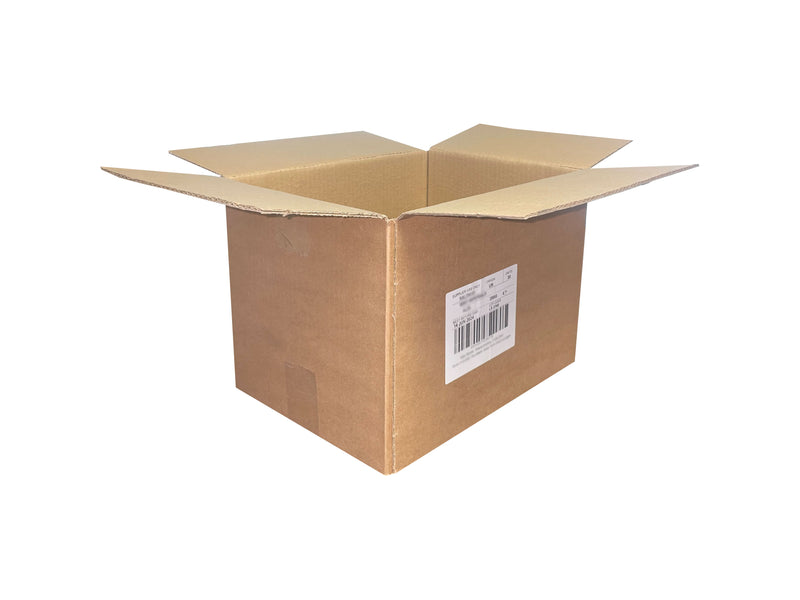A used box, in a strong single wall board grade, measuring 305mm x 240mm x 220mm