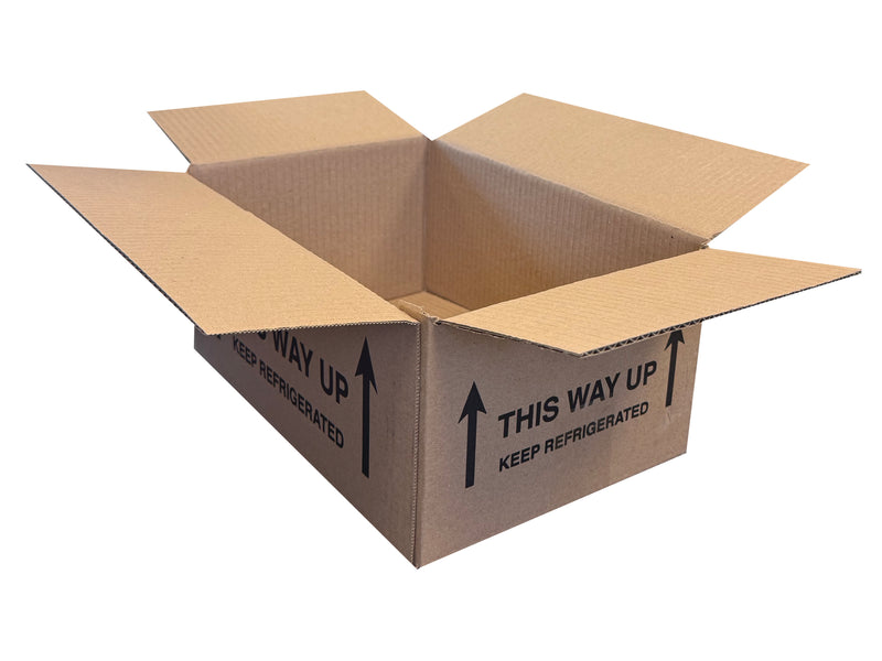 New Printed Strong Single Wall Box - 314mm x 204mm x 138mm