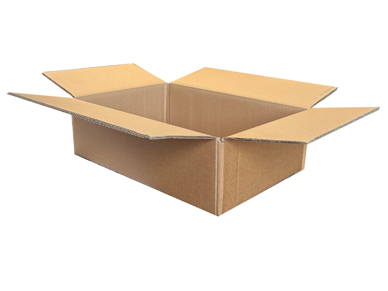 A 365mm x 250mm x 110mm box made from a strong double wall corrugated board