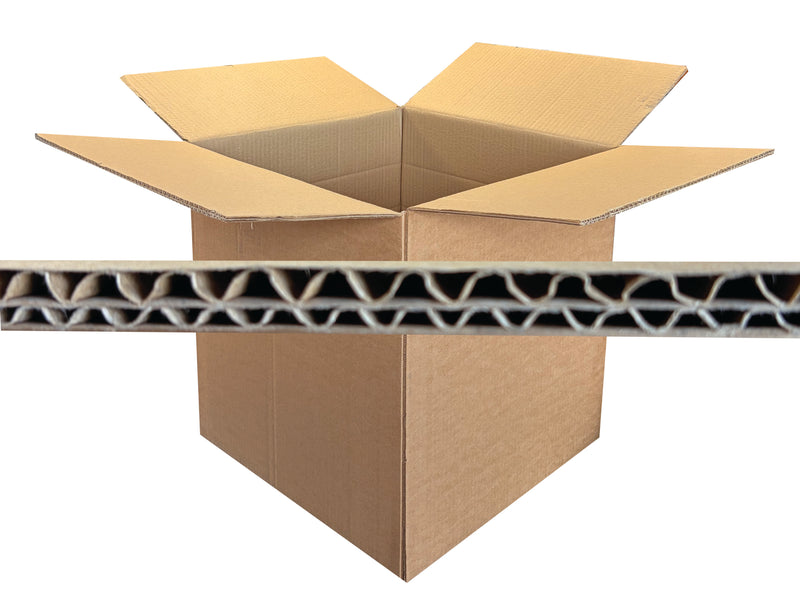 405mm x 400mm x 405mm box with an an image of the board flute