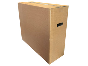 Closed box with image of the opened hand hole