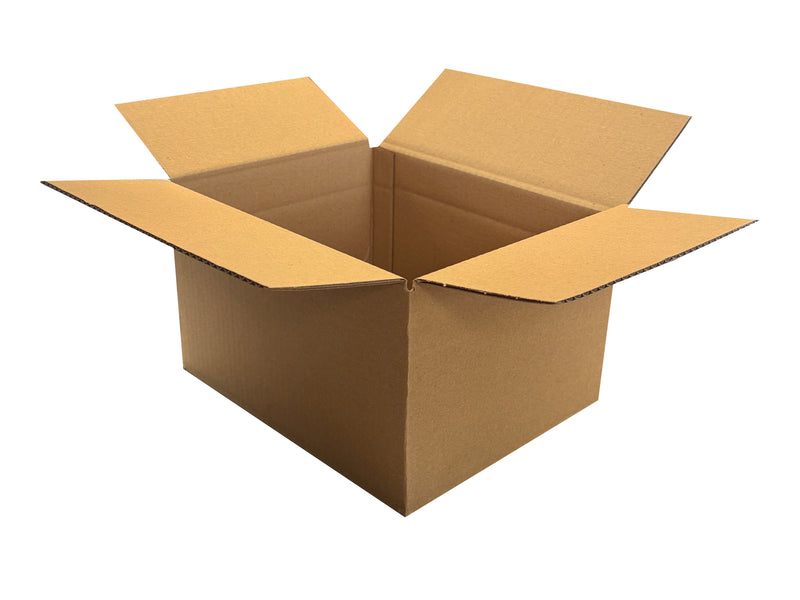 Opened box measuring 250mm x 205mm x 147mm