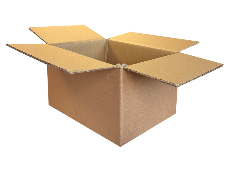 Strong, plain box measuring 360mm x 290mm x 180mm