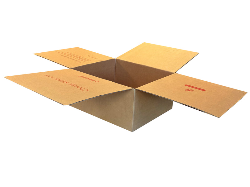 New Printed Strong Single Wall Box - 410mm x 355mm x 190mm