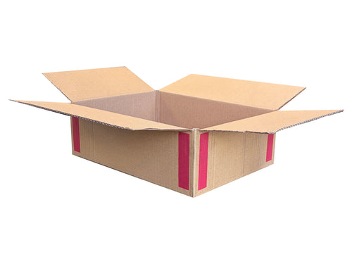 New Printed Strong Single Wall Box - 320mm x 240mm x 103mm