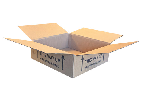 New Printed Strong Single Wall Box - 325mm x 325mm x 103mm