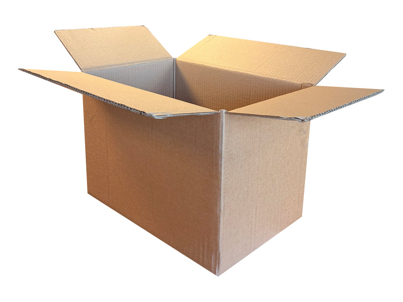 A double walled cardboard box measuring 457mm x 305mm x 305mm