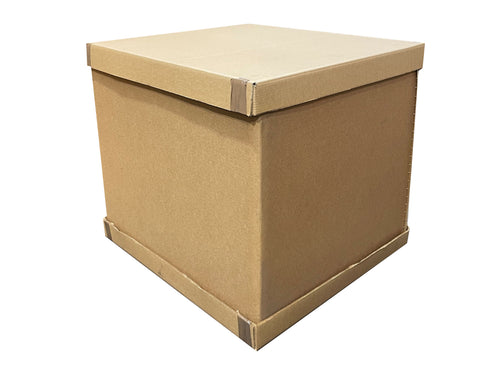 Triwall Pallet Box & Self Assembly Lid & Base Set - 1080mm x 960mm x 960mm