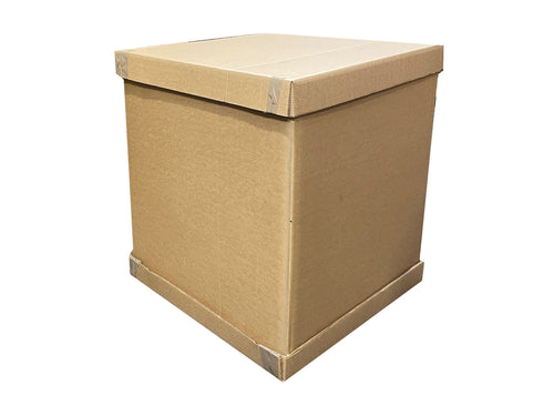 Triwall Pallet Box & Self Assembly Lid & Base Set - 991mm x 885mm x 1000mm
