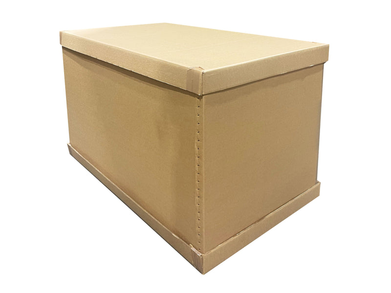 large pallet boxes with base and lid