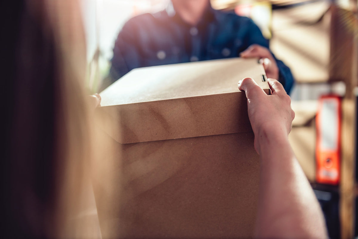 archive boxes being used for company delivery