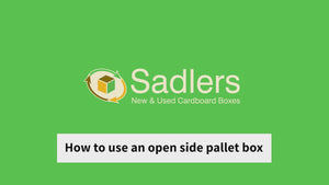 how to use an open side pallet box