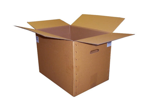 Used Plain Strong Single Wall Box - 480mm x 350mm x 370mm