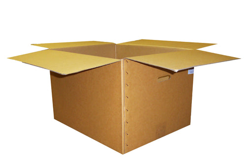 Used Plain Strong Single Wall Box - 555mm x 455mm x 360mm