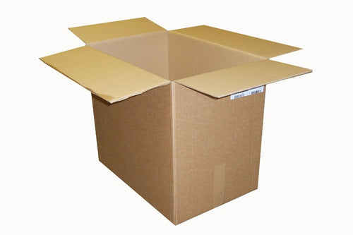 Used Plain Strong Single Wall Box - 585mm x 385mm x 505mm