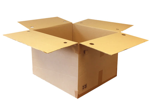 Used Plain Strong Single Wall Box - 530mm x 480mm x 380mm