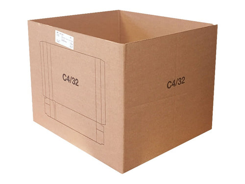 Used Open Top Strong Single Wall Storage Box - 444mm x 390mm x 340mm