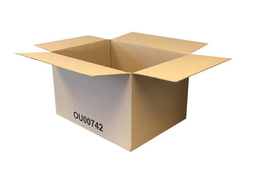 Used Printed Single Wall Boxes - 485mm x 375mm x 315mm