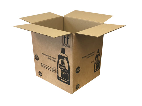 New Printed Strong Single Wall Box - 245mm x 215mm x 280mm