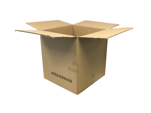 Used Plain Strong Double Wall Box - 400mm x 400mm x 420mm