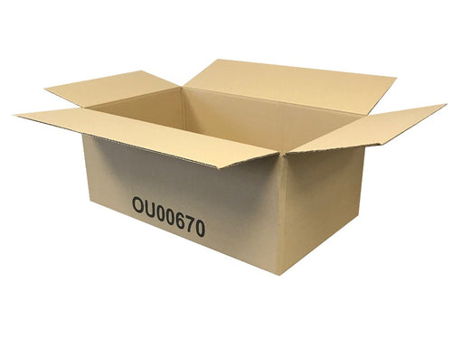 New Printed Strong Single Wall Box - 485mm x 286mm x 200mm