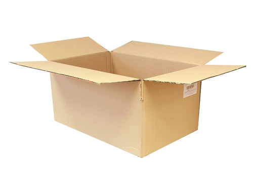 Used Plain Strong Single Wall Box - 600mm x 400mm x 295mm