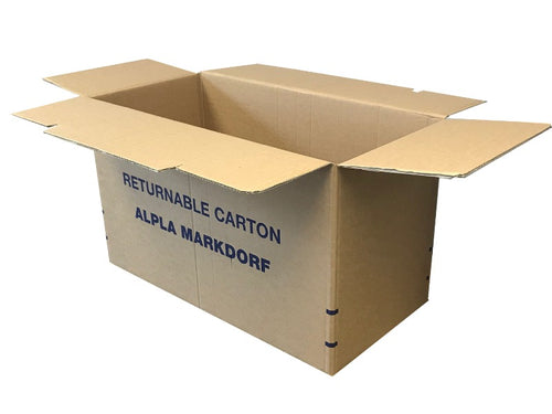 Used Printed Strong Double Wall Box - 770mm x 370mm x 460mm
