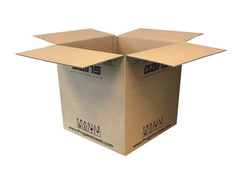 New Printed Strong Single Wall Box - 410mm x 410mm x 410mm