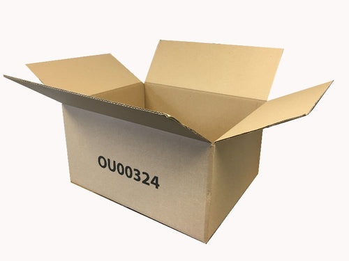 New Printed Strong Single Wall Box - 490mm x 383mm x 245mm