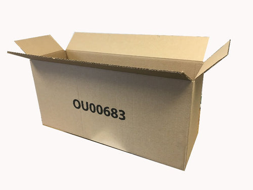 New Printed Single Wall Box - 590mm x 190mm x 265mm