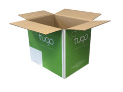 green printed cardboard box