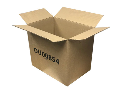 Used Printed Single Wall Box - 355mm x 240mm x 325mm