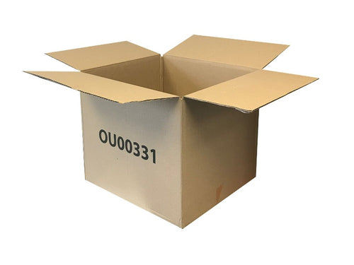 Used Printed Single Wall Boxes - 350mm x 320mm x 300mm