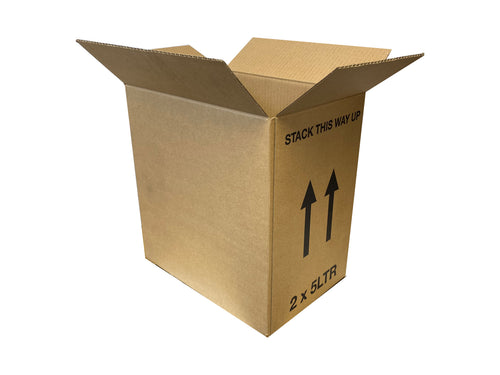 New Printed Strong Single Wall Box - 270mm x 185mm x 281mm