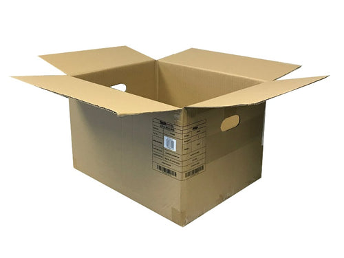 Used Printed Strong Single Wall Boxes - 485mm x 375mm x 305mm