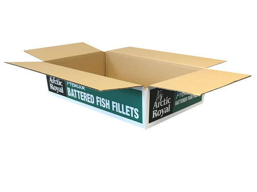 New Printed Strong Single Wall Box - 376mm x 232mm x 86mm