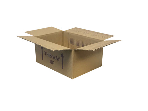 cardboard boxes with print
