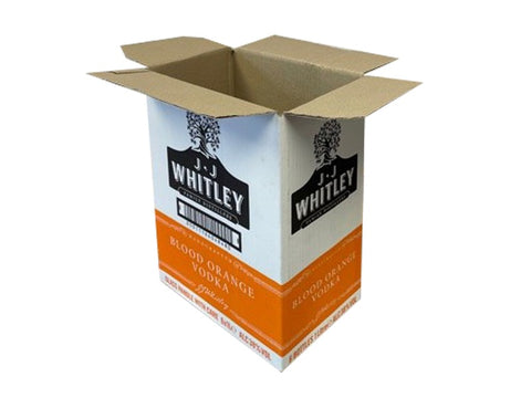 small cardboard boxes vodka packing