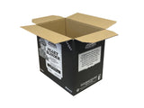 black printed cardboard boxes
