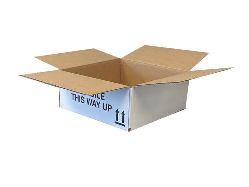 New Printed Strong Single Wall Box - 279mm x 277mm x 110mm