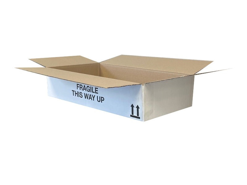 wide flat packing box