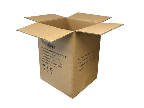 Used Printed Triple Wall Box - 410mm x 380mm x 550mm