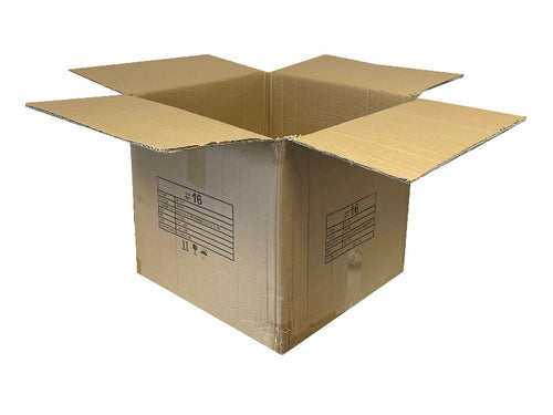 Used Printed Double Wall Box - 480mm x 480mm x 450mm