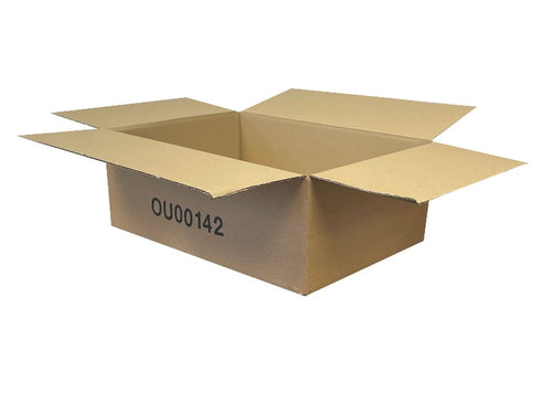 New Printed Strong Single Wall Box - 490mm x 355mm x 180mm