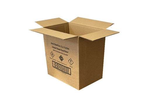 New Printed Strong Single Wall Box - 268mm x 185mm x 283mm