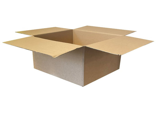 Used Plain Single Wall Box - 413mm x 375mm x 205mm