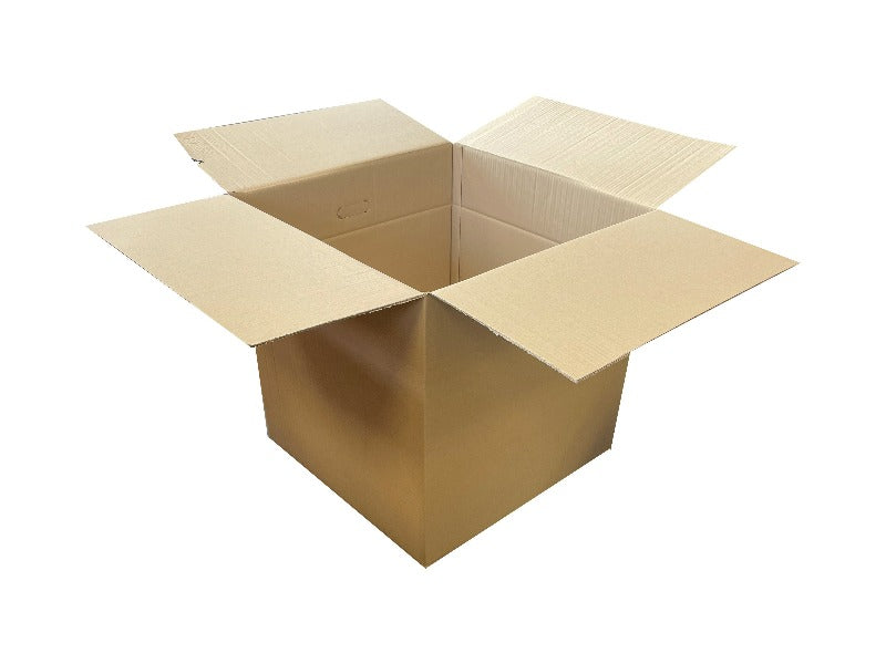 61cm cubed cardboard box with creases