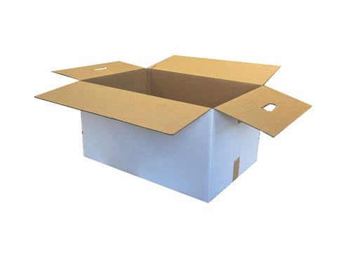 Used Printed Strong Single Wall Box - 585mm x 380mm x 300mm