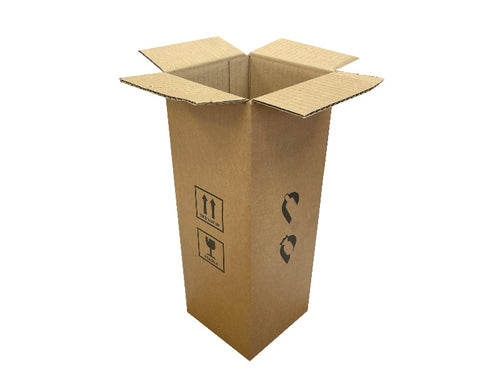 New Printed Strong Single Wall Box - 133mm x 133mm x 365mm